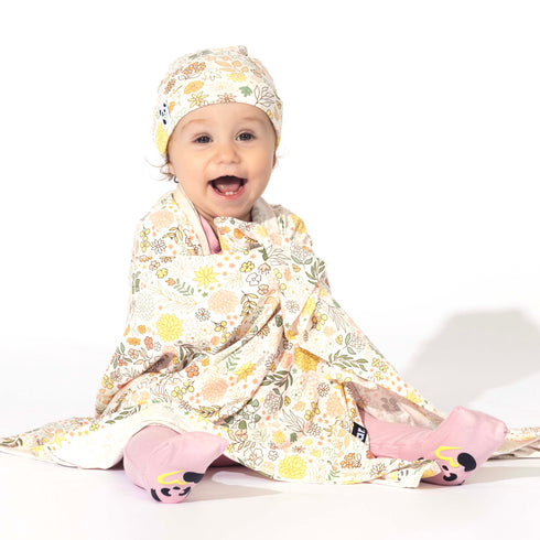 fall-floral-bamboo-swaddle-beanie-set- at Sophia's Style-4